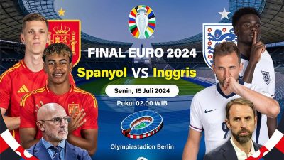 Event Prediksi Score Final Euro 2024 – Spanyol vs Inggris