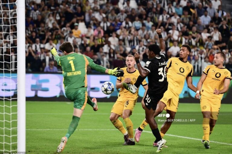 Juventus Bangkit Dramatis! Tahan Imbang Borussia Dortmund 4-4 di Allianz Stadium